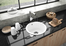 Metro Round Bowl White