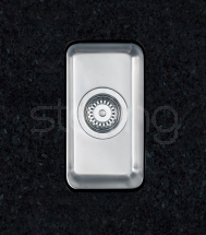 Salsa Half Bowl B/Steel (Inc Waste)