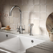 Stella Filter with Rinse Chrome