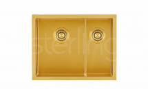 Volta 1.5B 525x400mm LHMB Dura Brushed Brass