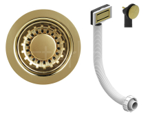 90MM B.S.W & O/FLOW GOLD