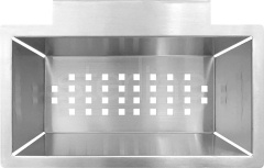 S/Steel Half Bowl Colander