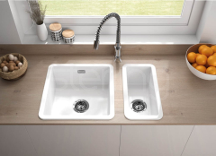 Metro Half Bowl White