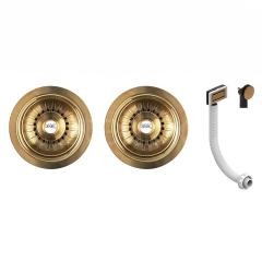 Thomas Denby 2B Deluxe Waste Kit Brushed Brass